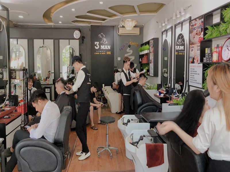 Tiệm tóc nam Đà Nẵng 3Man hair Salon