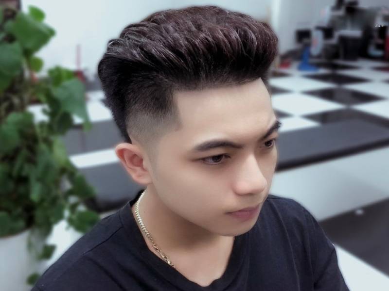 Tóc nam đẹp mùa thu  Kiểu tóc Pompadour đầy nam tính